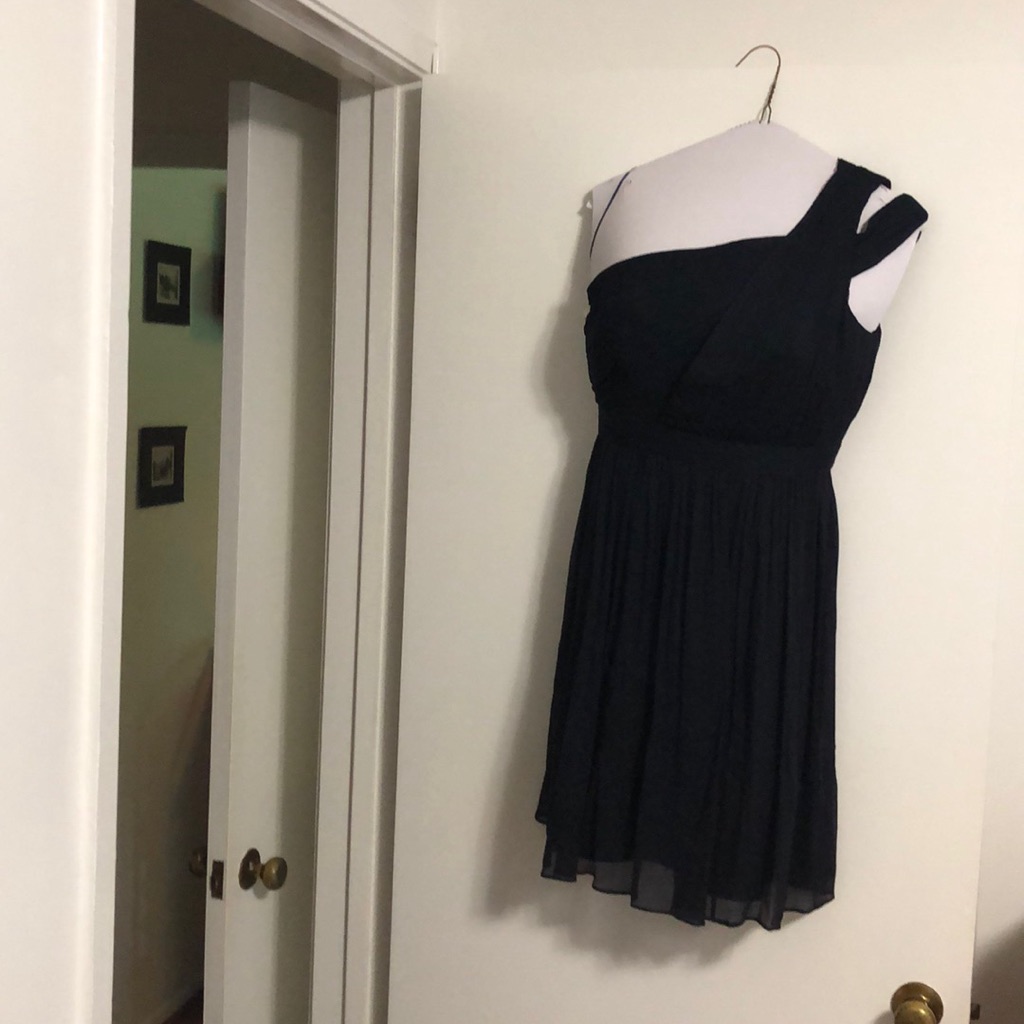 Jcrew Navy Chiffon Bridesmaid Dress